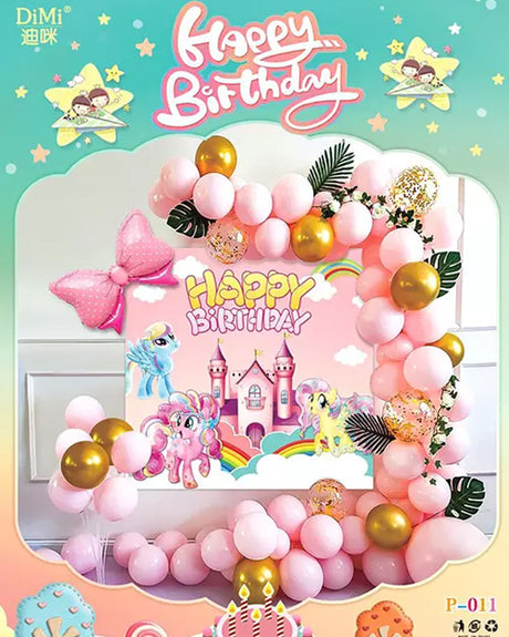 Ensemble de Ballons de décoration d'anniversaire - My Little Pony
