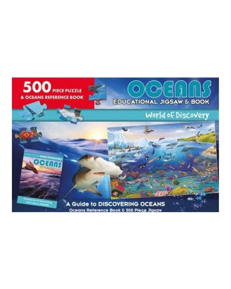 Coffret Puzzle 500 pièces Merveilles de l'apprentissage : Océans