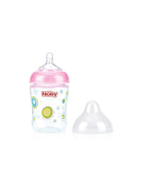 Nûby Wide Neck Polycarbonate Baby Bottle 0m+ 180ml - Pink