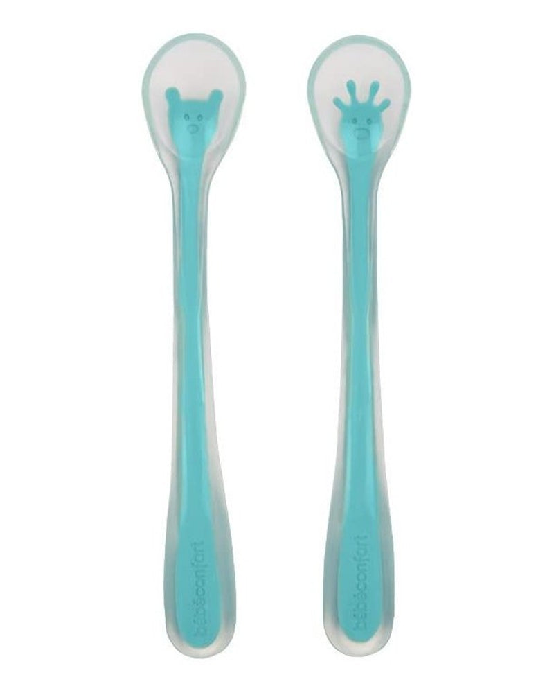 Set of 2 Soft Silicone Spoons 4M+ - Bébé Confort