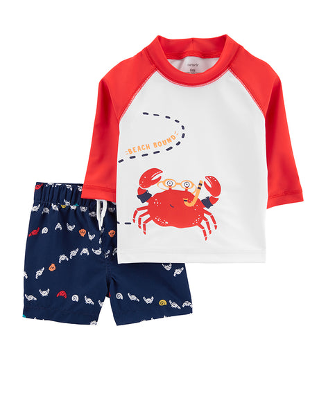 Maillot de bain 2 Pièces Bébé Carter's - Crabe Rouge