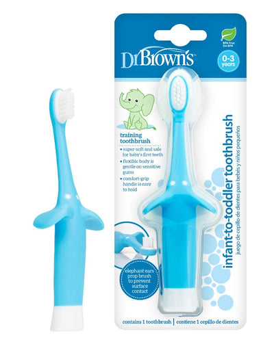 Dr. Brown's Brosse à dents 0-3A - Bleu