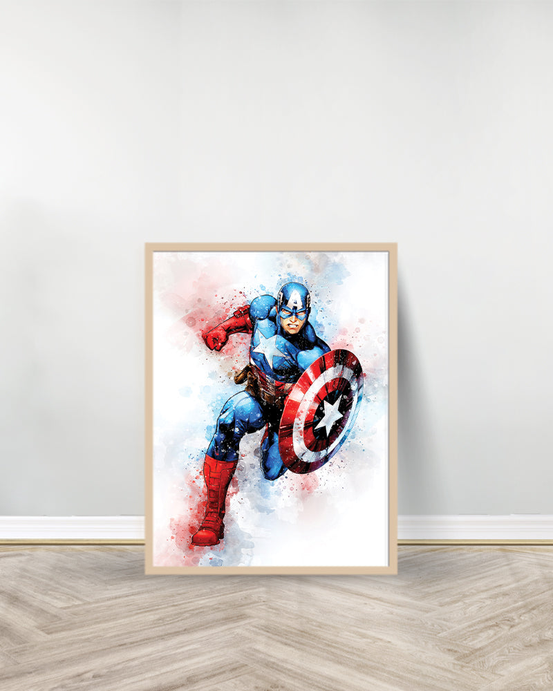 Set of 6 decorative paintings - Avengers - Wood