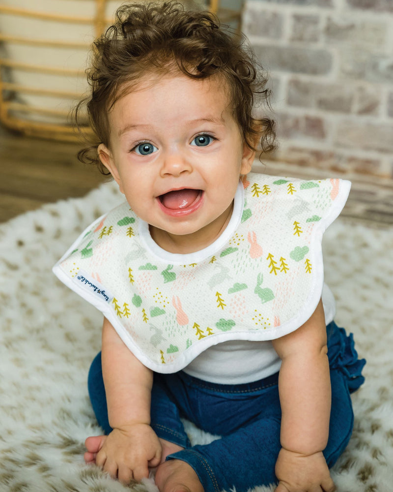 Pack de 2 baberos redondos con lunares Kaffle de Tiny Twinkle - Rubor