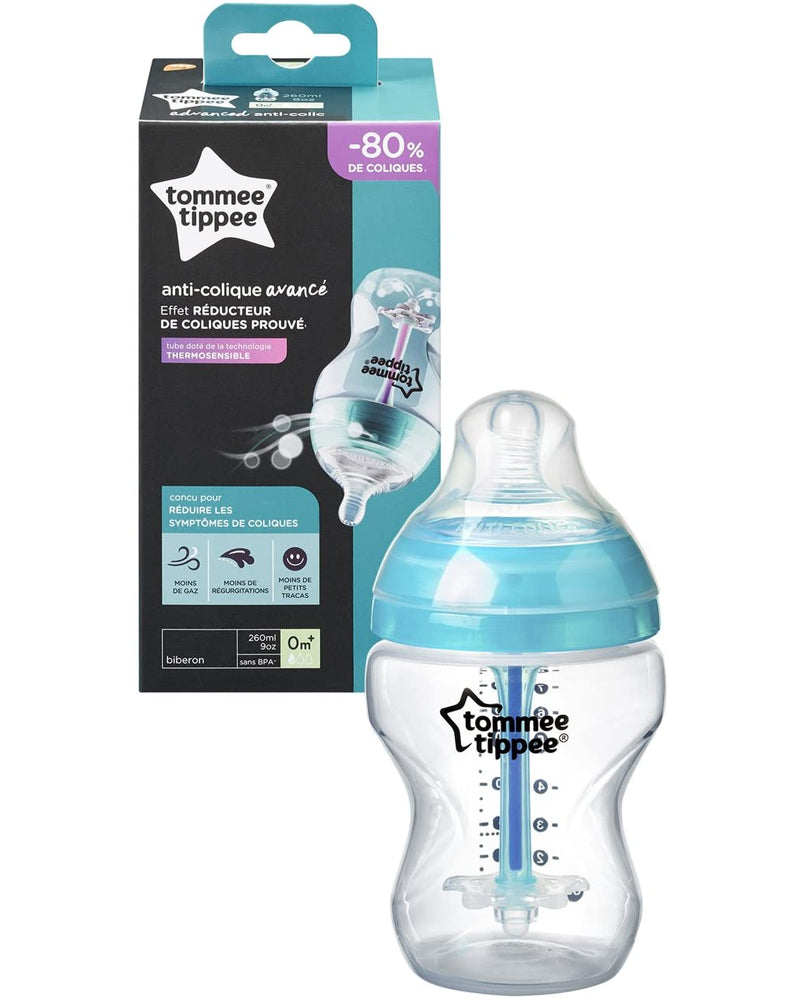 Tommee Tippee Anti-Colic Bottle 0m+ Blue - 260ml