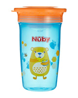 Tasse Nûby Magic 360° imprimé 6m+ 300ml - Bleu Ciel