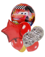 Pack Cars 9 Smile Balloons For Birthday