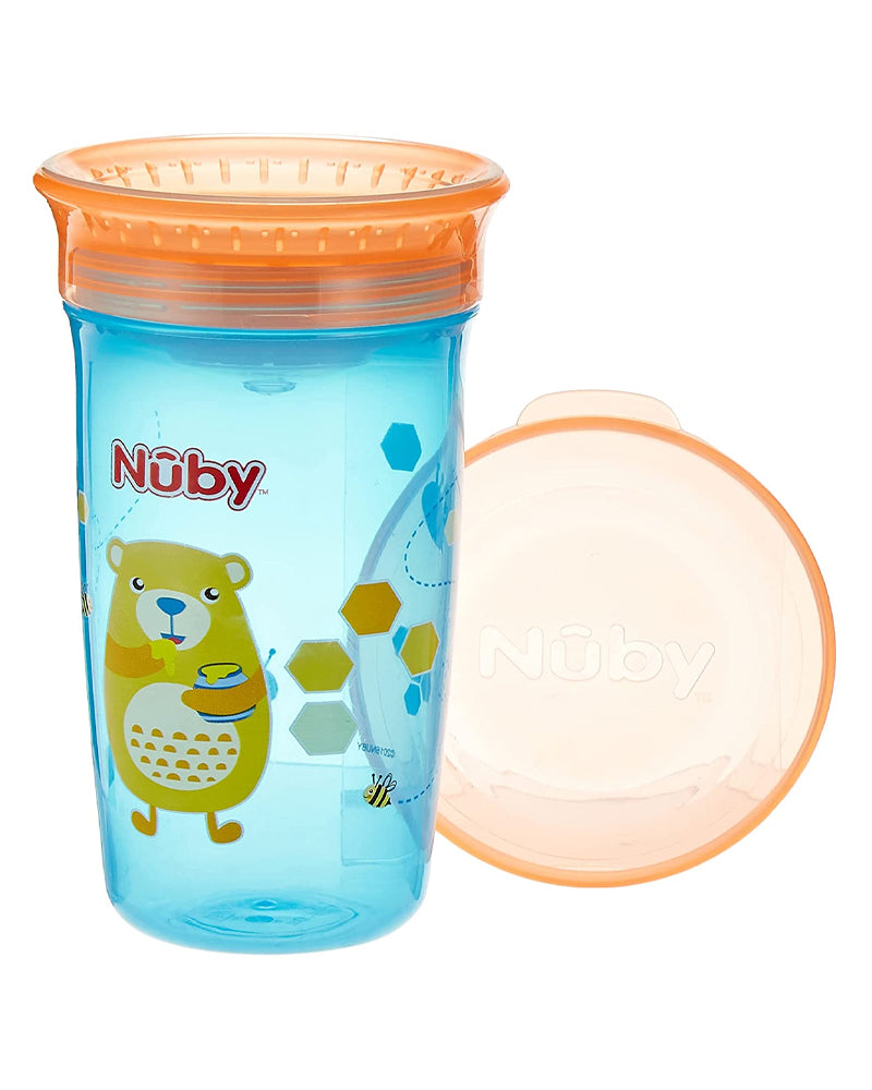 Tasse Nûby Magic 360° imprimé 6m+ 300ml - Bleu Ciel
