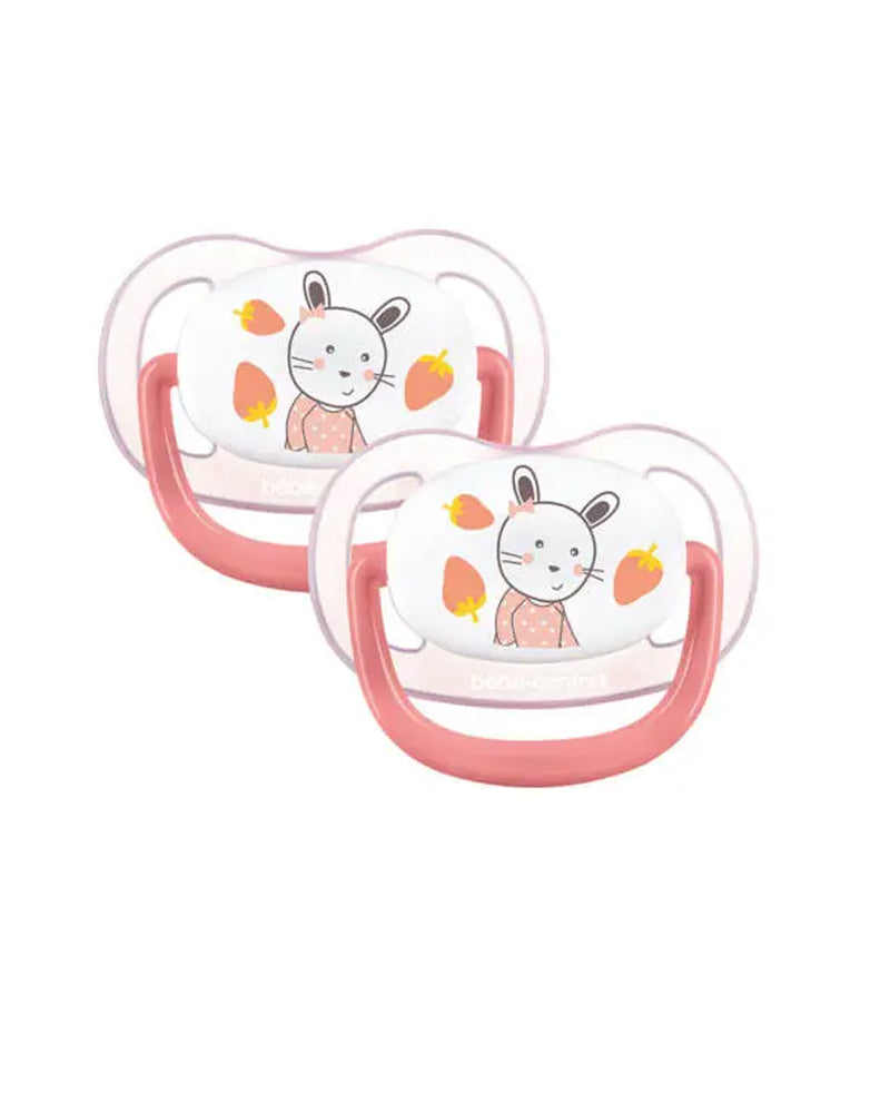 Lot de 2 Sucettes Bébé Confort Physio Air 6-18m - Rose