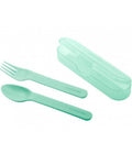 Cuchara y Tenedor Suavinex con estuche - Verde