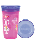 Tasse Nûby Magic 360° imprimé 6m+ 300ml - Rose