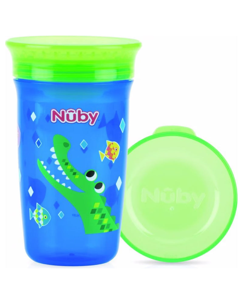 Tasse Nûby Magic 360° imprimé 6m+ 300ml - Bleu