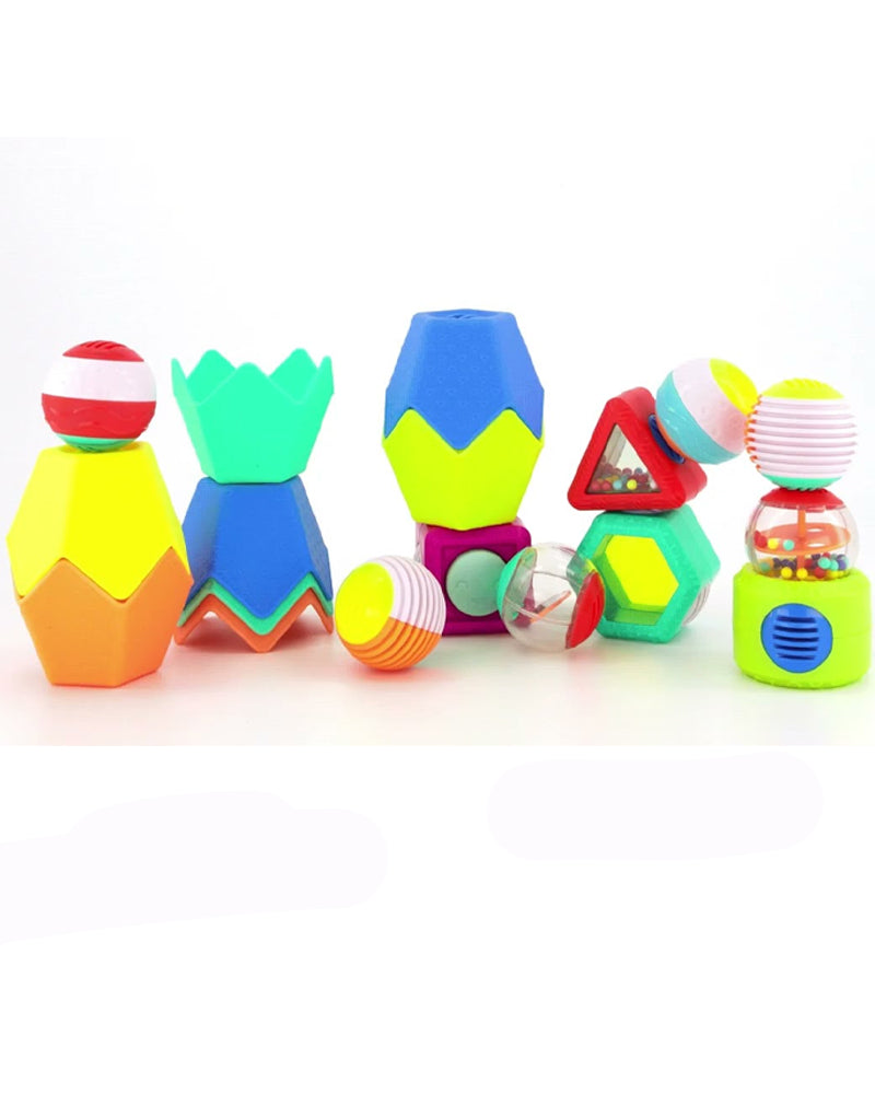 Infantino Ensemble de cubes, boules et gobelets