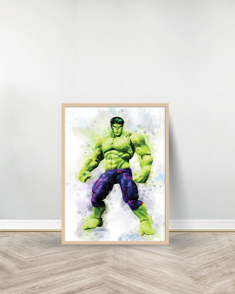 Un Tableau décoratif - Hulk - Bois