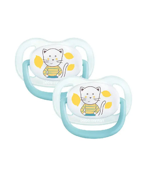 Lot de 2 Sucettes Bébé Confort Physio Air - Bleu