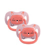 Lot de 2 Sucettes Bébé Confort Reversibles - Chat Rose