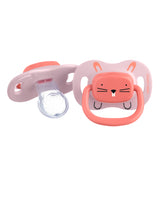 Lot de 2 Sucettes Bébé Confort Reversibles - Chat Rose