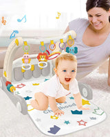 Huanger Playmat with a piano & Walker 2in1 - Beige