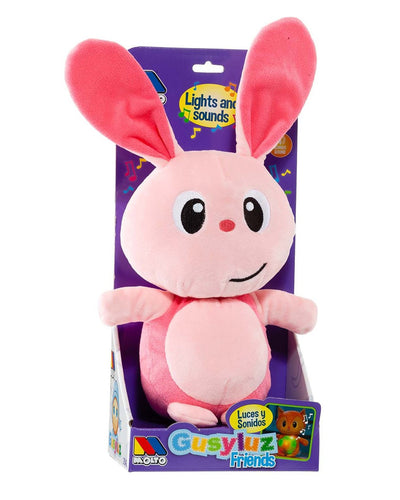 Molto Peluche Lapin Musical Rose