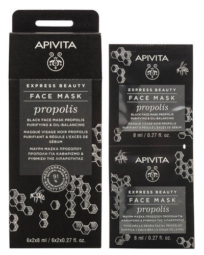 Apivita express beauty masque visage noir 2x8ml - Propolis