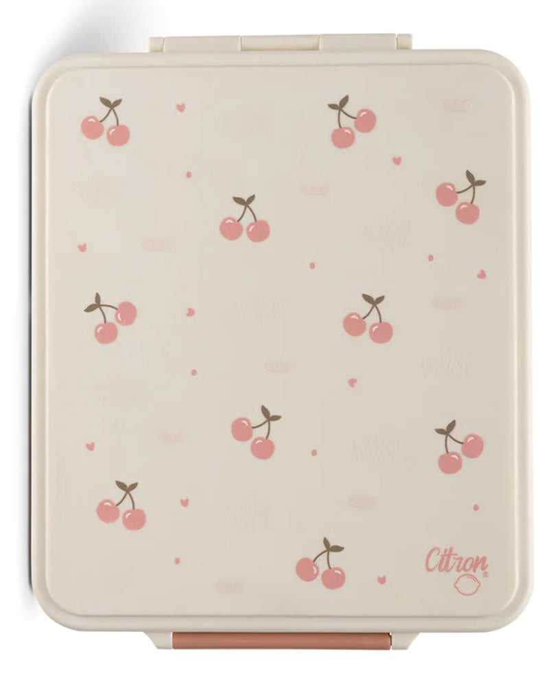 Large Lunchbox with Insulated Food Jar - Cherry