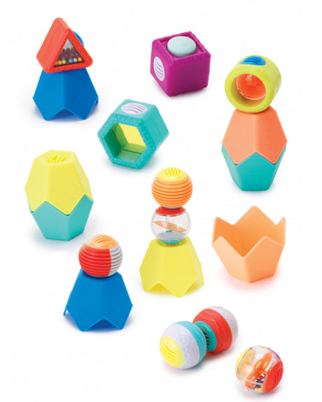 Infantino Ensemble de cubes, boules et gobelets