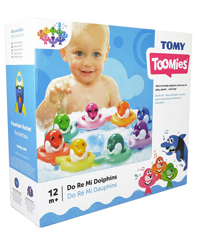 تومي توميز لعبة الدلافين دو ري مي للأطفال من عمر 12 شهر فما فوق