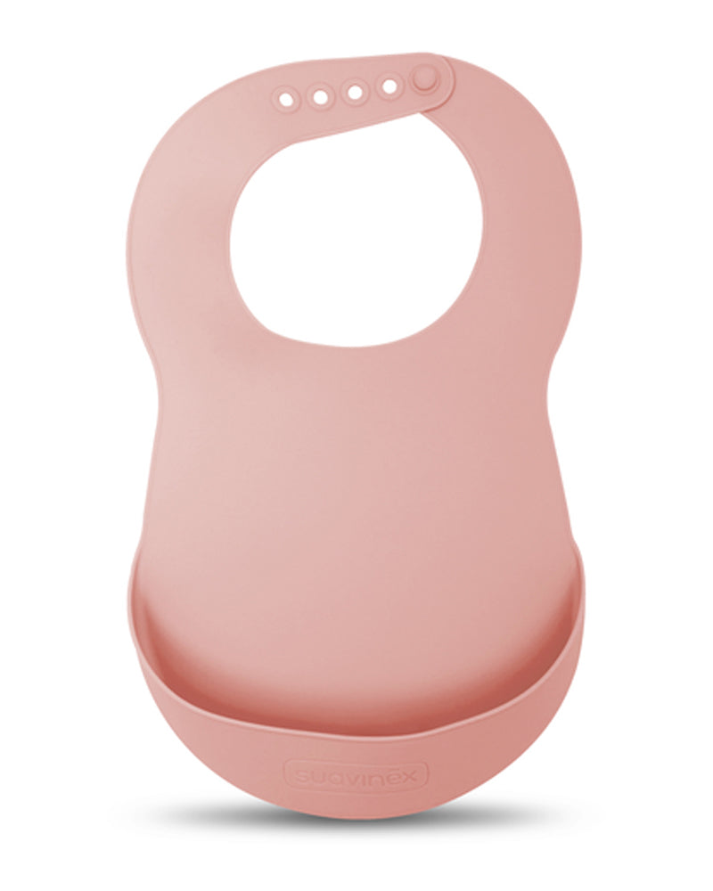 Suavinex Bavoir en silicone - Rose
