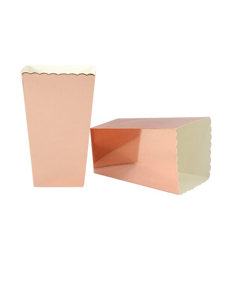 Boîtes à Popcorn en papier zigzag - Bronze