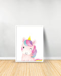 Un Tableau décoratif - Licorne - Blanc