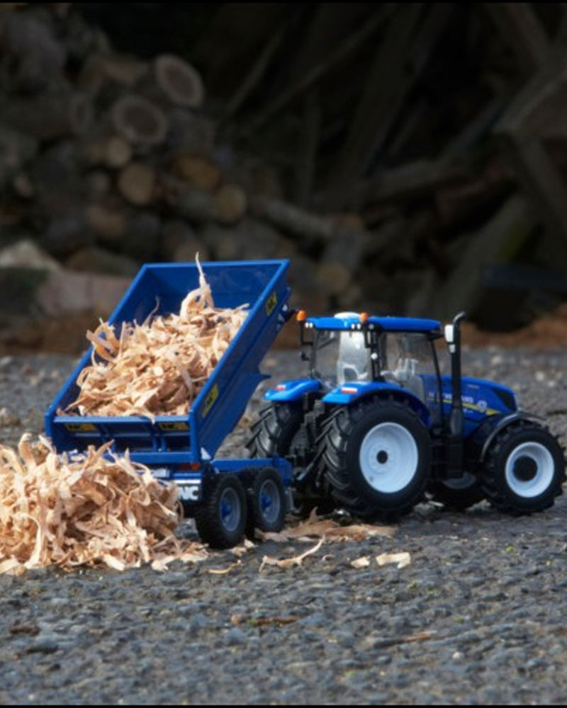 Britains New Holland T6 Tractor With NC Tilt Dumper Trailer