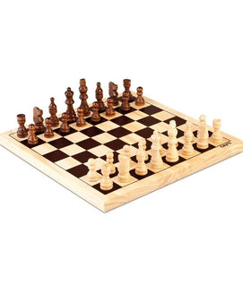 Cayro 3 Jeux en 1 d'échecs en bois - 7ans+