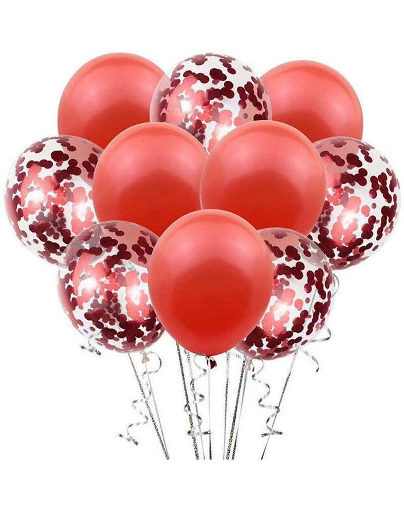 Pack 10 Party Balloons - Red