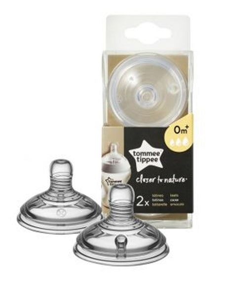 2 Tétines Tommee Tippee Closer to Nature - Débit Variable 0m+