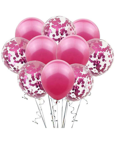 Pack 10 Ballons Pour Fête - Rose Fushia