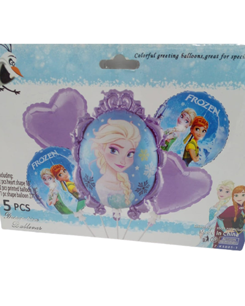 Set De Vaisselle D'anniversaire Frozen 63 Pièces - Assiettes, Gobelets, Serviettes, Ballons Thème Neige