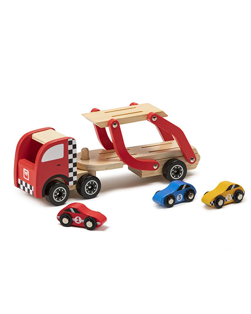 Eurekakids - Camion De Transport Voitures En Bois 18M+