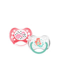 Pack de 2 Chupetes Anatómicos Silicona Dodie 6m+ - Sirena/Flamenco