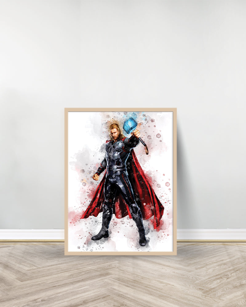 Set of 6 decorative paintings - Avengers - Wood