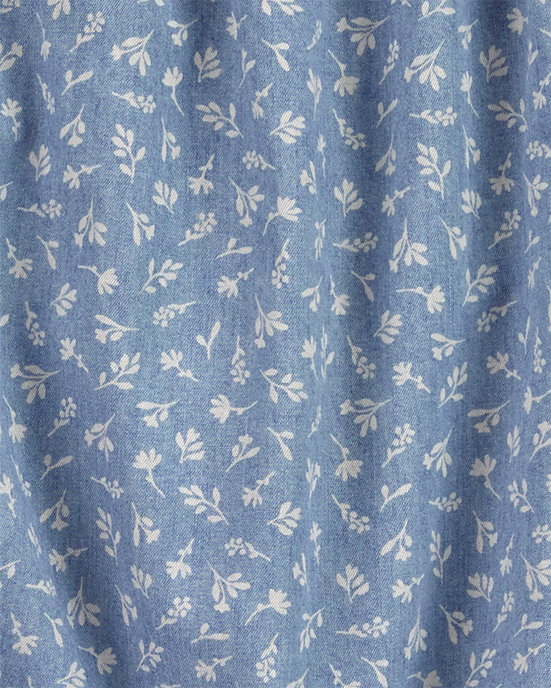 Barboteuse En Chambray Carter's - Fleurs