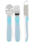 Twistshake Set de Couverts en Acier Inoxydable 12M+ - Bleu