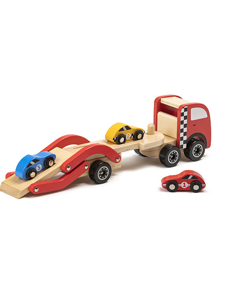 Eurekakids - Camion De Transport Voitures En Bois 18M+