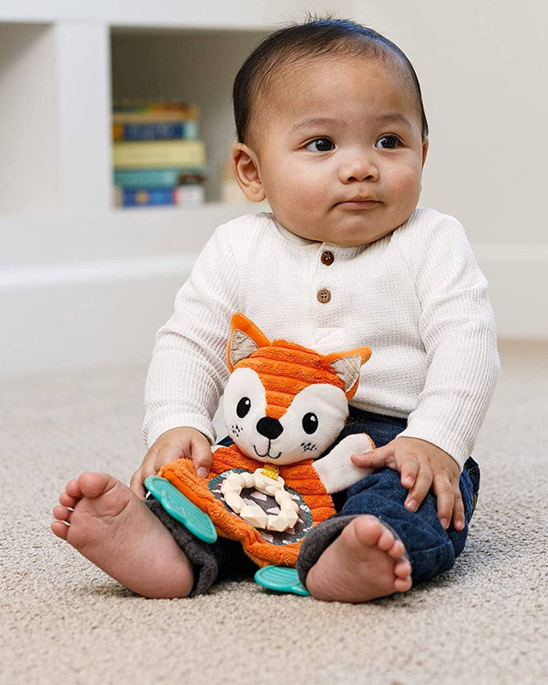Infantino Peluche de dentition Renard Multi-matières 0M+
