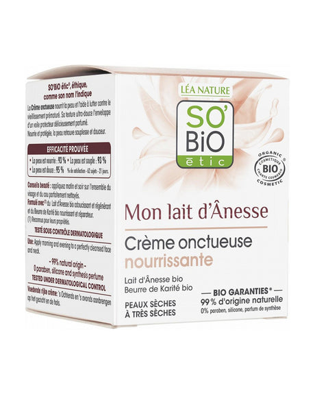 So Bio Lait D'Anesse Crème Onctueuse Nourrissante 50ml