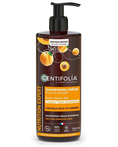 Shampoing crème nutrition cheveux secs 500ml Bio 3A+ - Centifolia