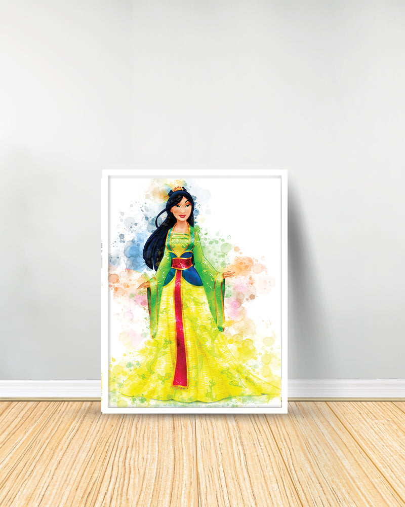 Un Tableau décoratif - Mulan Disney Princesse - Blanc