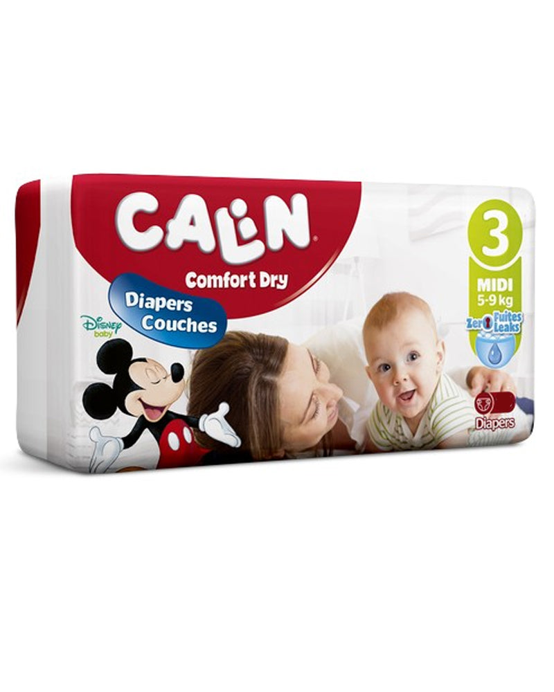 Calin Baby Diapers Size 3 - 34 Count