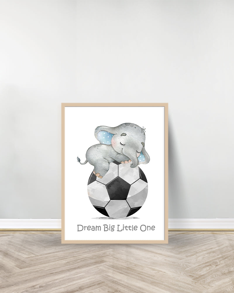 Decorative Table - Baby Elephant on a Balloon - Wood