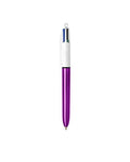 Bic Stylo 4 Couleurs Shine - Mauve