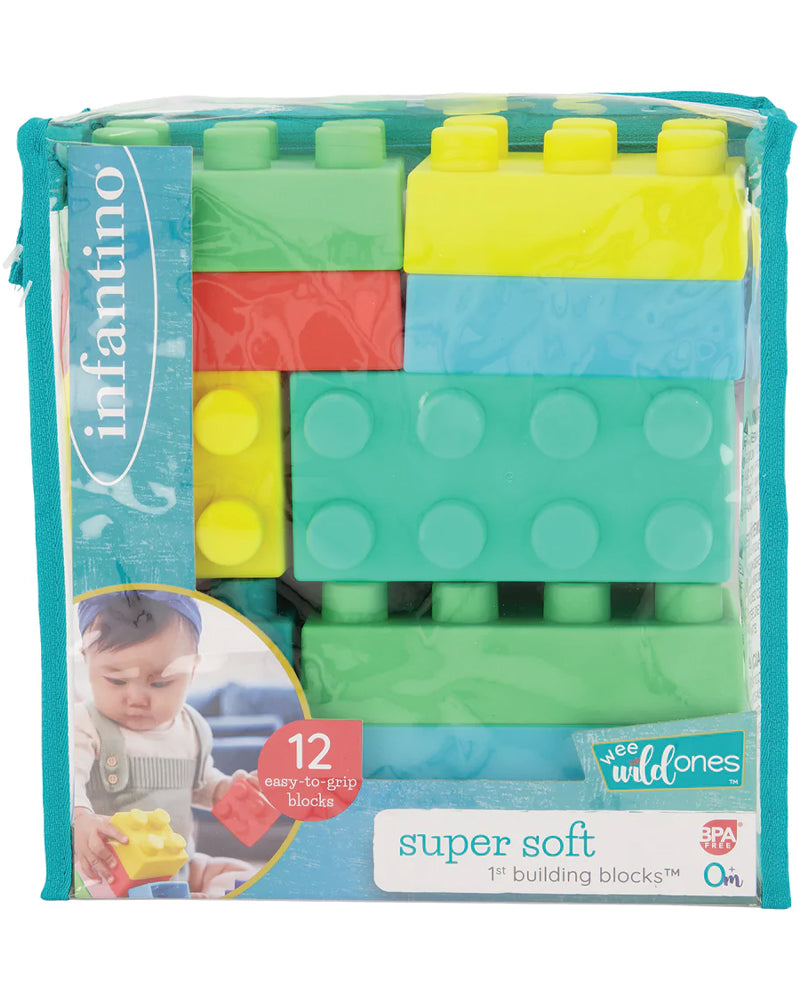 Infantino Ensemble de 12 blocs de construction